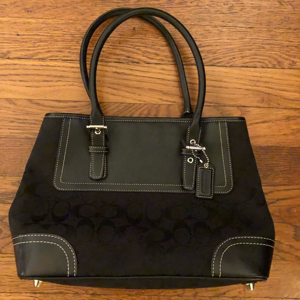 SOLD Coach Signature Handbag - Carry All - Tote